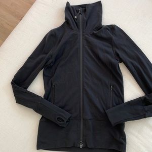 Lululemon Running Jacket black brushed cotton 4